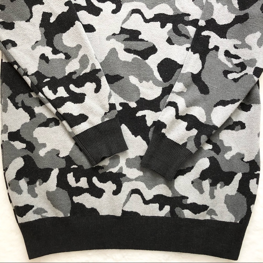 CARBON38 CAMO SWEATER Size Large Trendy Stylish Effortless Comfy Modern - Picture 6 of 11